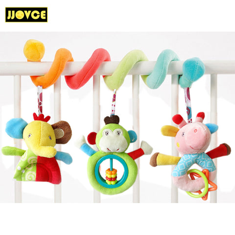 JJOVCE Playpen Baby Crib Bed Hanging Toys Stroller Rattles Plush Elephant Doll Infant Carrier Accessories for Newborn Education