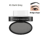 LEEZI 1993 High Quality Newest 9 options Professional Natural Eyebrow Stamp Beauty Makeup Tool EyeBrow Powder seal Quick Makeup