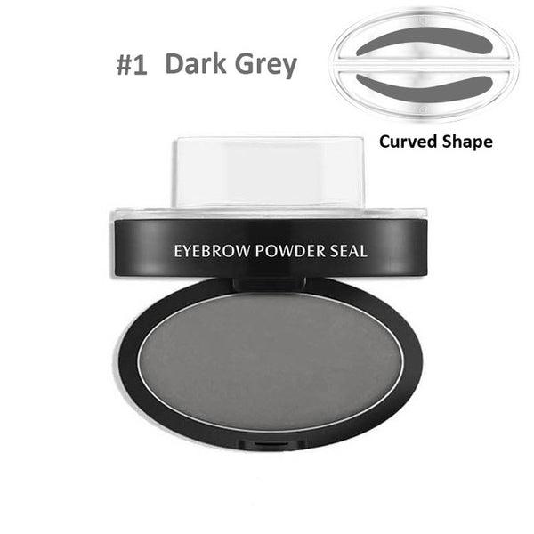 LEEZI 1993 High Quality Newest 9 options Professional Natural Eyebrow Stamp Beauty Makeup Tool EyeBrow Powder seal Quick Makeup