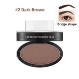 LEEZI 1993 High Quality Newest 9 options Professional Natural Eyebrow Stamp Beauty Makeup Tool EyeBrow Powder seal Quick Makeup