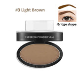 LEEZI 1993 High Quality Newest 9 options Professional Natural Eyebrow Stamp Beauty Makeup Tool EyeBrow Powder seal Quick Makeup