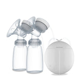 Real Bubee Automatic Breast Pump with Milk Bottle Lactation Suck USB Breast Pump with Message Heating Pads & Feeding Nipples ~