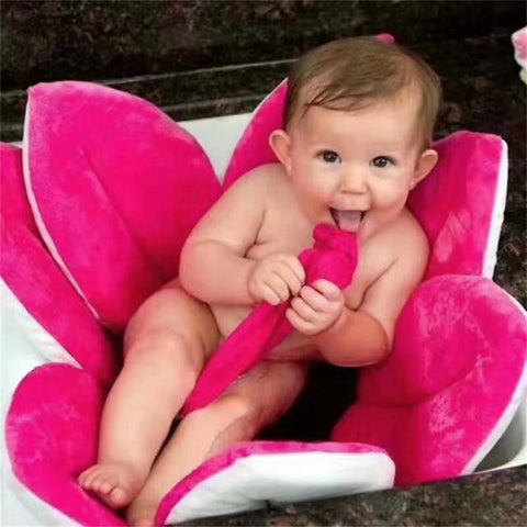 MUQGEW 2017 fashion Fence Blooming Bath Flower Bath Tub for Baby Cotton Blooming Sink Bath For Baby Infant Lotus Game pad W06