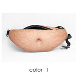 Facebook Dad Bag Dad bod Waist Bags Universal Flesh Colored Beer Fat Belly Fanny Pack Dad bag Funny Bags for iPhone Samsung Case