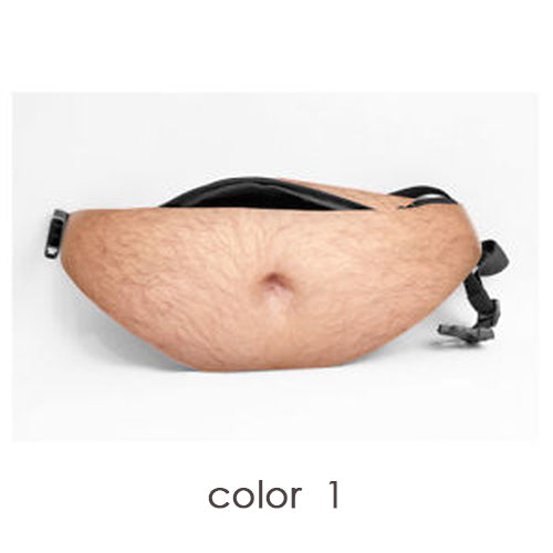 Facebook Dad Bag Dad bod Waist Bags Universal Flesh Colored Beer Fat Belly Fanny Pack Dad bag Funny Bags for iPhone Samsung Case