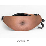 Facebook Dad Bag Dad bod Waist Bags Universal Flesh Colored Beer Fat Belly Fanny Pack Dad bag Funny Bags for iPhone Samsung Case