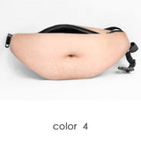 Facebook Dad Bag Dad bod Waist Bags Universal Flesh Colored Beer Fat Belly Fanny Pack Dad bag Funny Bags for iPhone Samsung Case