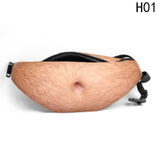 Fashion Dad Bag Dad Bod Waist Bags For Phone Case Universal Flesh Colored Beer Fat Belly Fanny Pack Funny Bags Dadbag