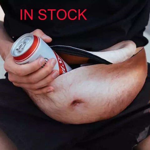 In stock Fashion Dad Bag Dad bod Waist Bags for phone Case Universal Flesh Colored Beer Fat Belly Fanny Pack Funny Bags Dadbag