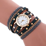 Wrap Around Fashion Bracelet Lady Womans Wrist Watch