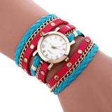 Wrap Around Fashion Bracelet Lady Womans Wrist Watch