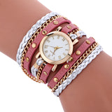 Wrap Around Fashion Bracelet Lady Womans Wrist Watch
