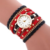 Wrap Around Fashion Bracelet Lady Womans Wrist Watch