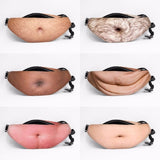 Facebook Dad Bag Dad bod Waist Bags Universal Flesh Colored Beer Fat Belly Fanny Pack Dad bag Funny Bags for iPhone Samsung Case