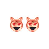 1 Pair New Fashion Simple Dog Head Alloy Women Stud Earrings